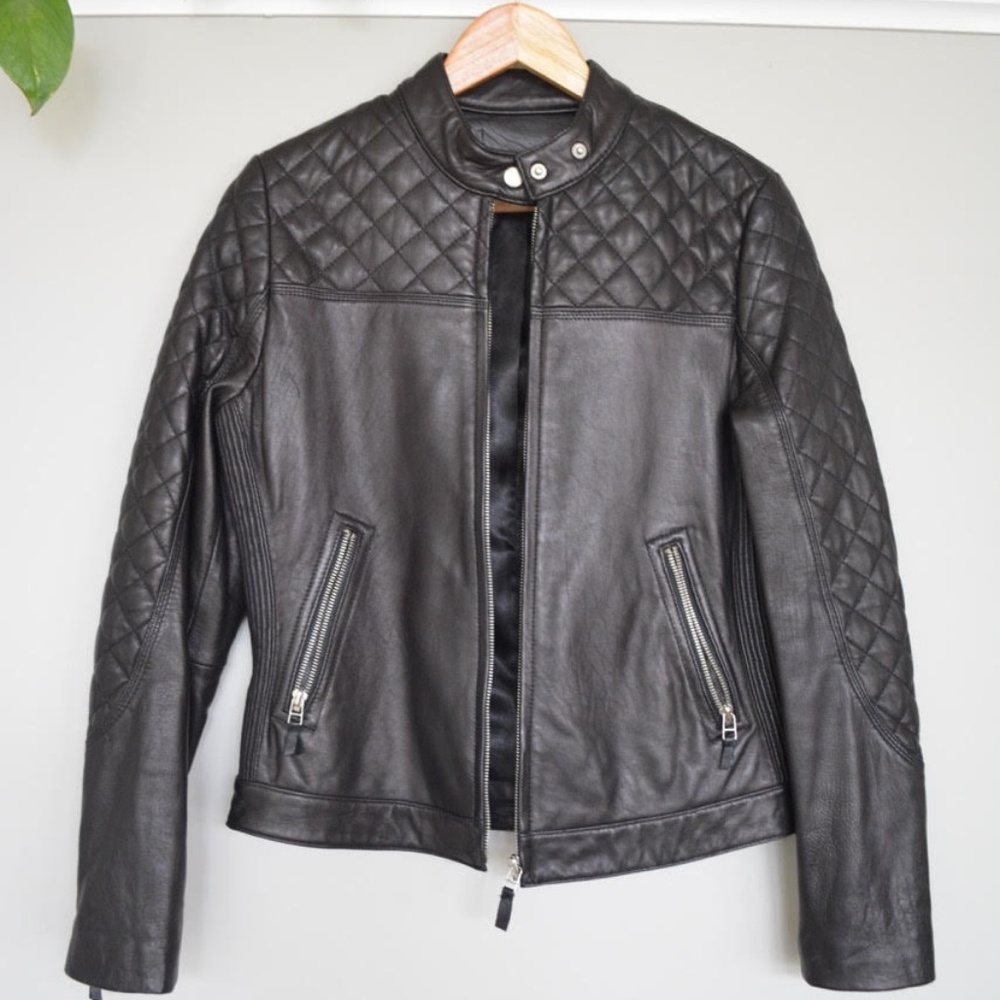 Genuine Leather Moto Jacket